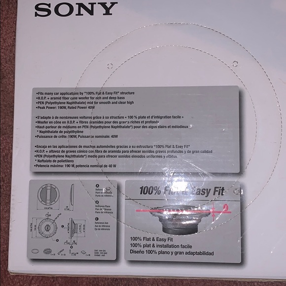 Sony Xplod GTF1626 Range 2 Way 40w Car Speaker - Picture 3 of 5